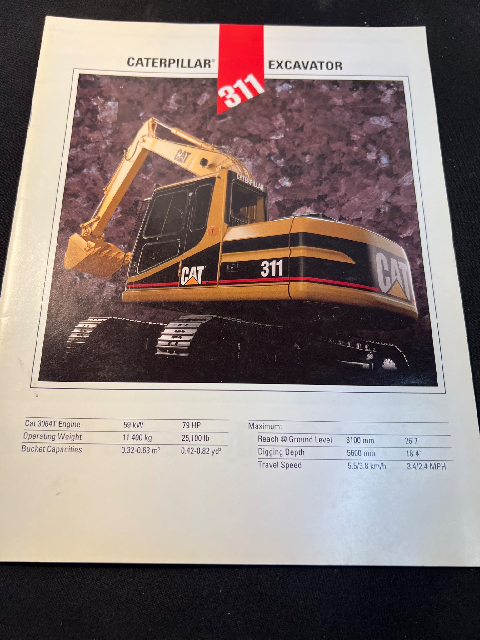 Caterpillar 311/312 Excavator Brochures