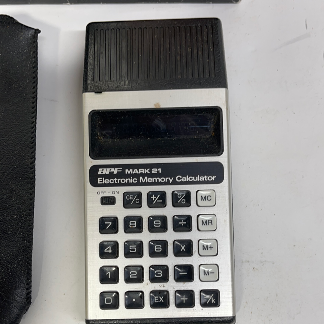 APF Mark 21 vintage calculator. Handheld memory calculator