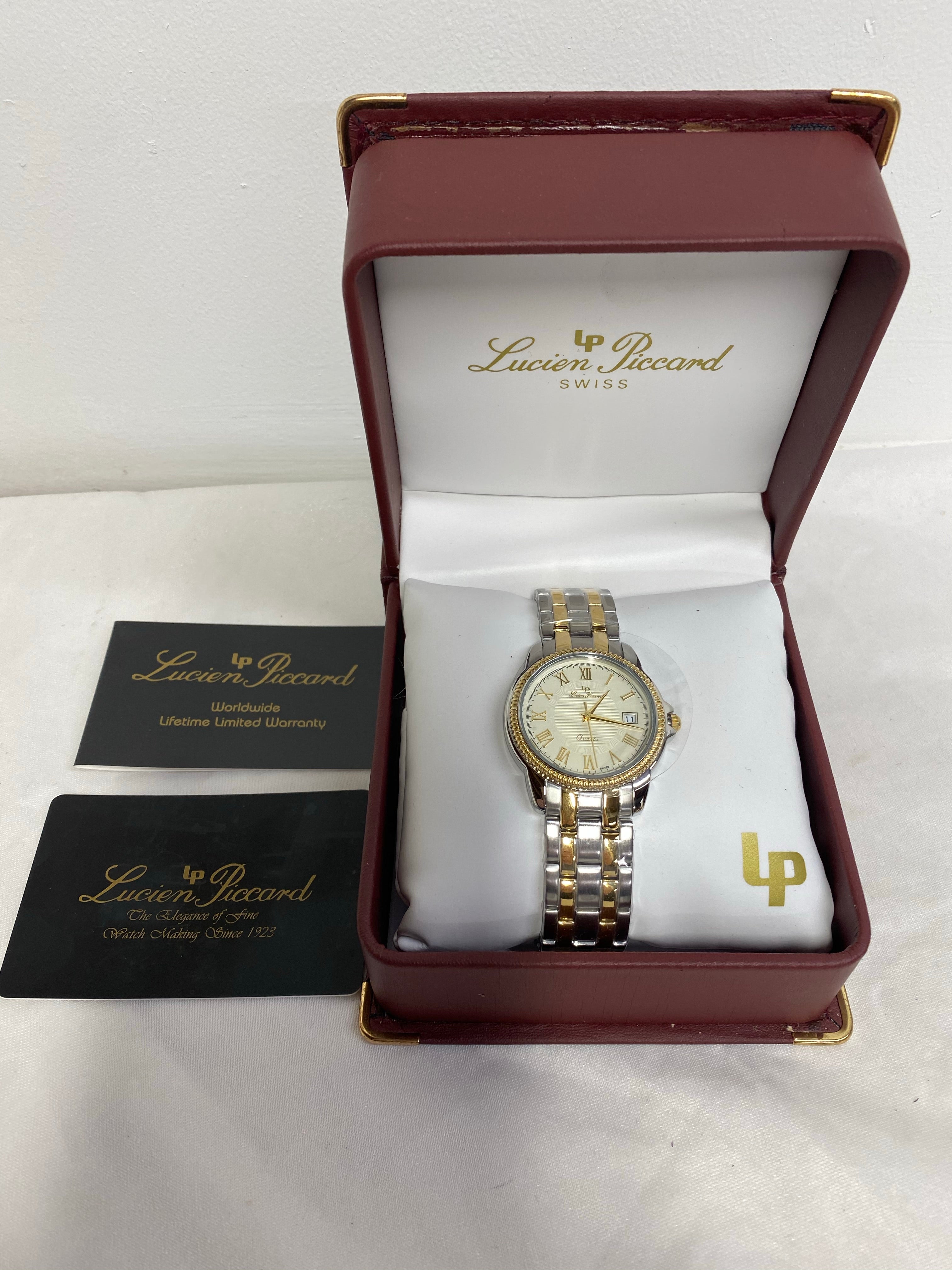 Men’s Lucien Piccard Quartz Swiss 2-Tone Watch