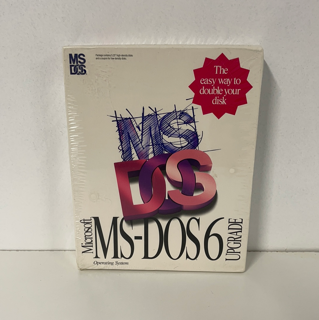 Microsoft MS DOS 6 upgrade factory sealed. Act now. Fast shipping!