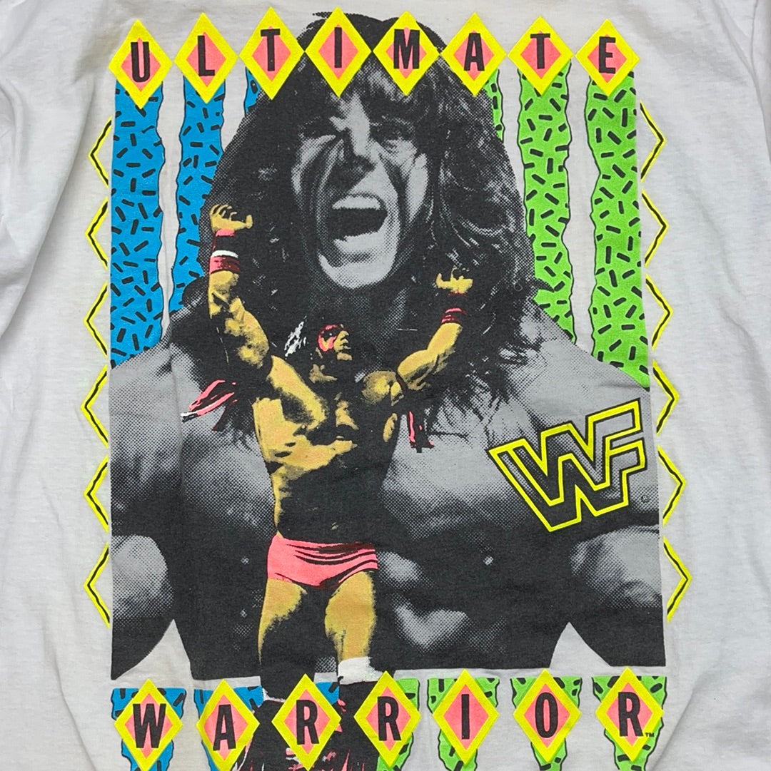 Ultimate warrior 1990 WWF titan sports T-shirt very good condition