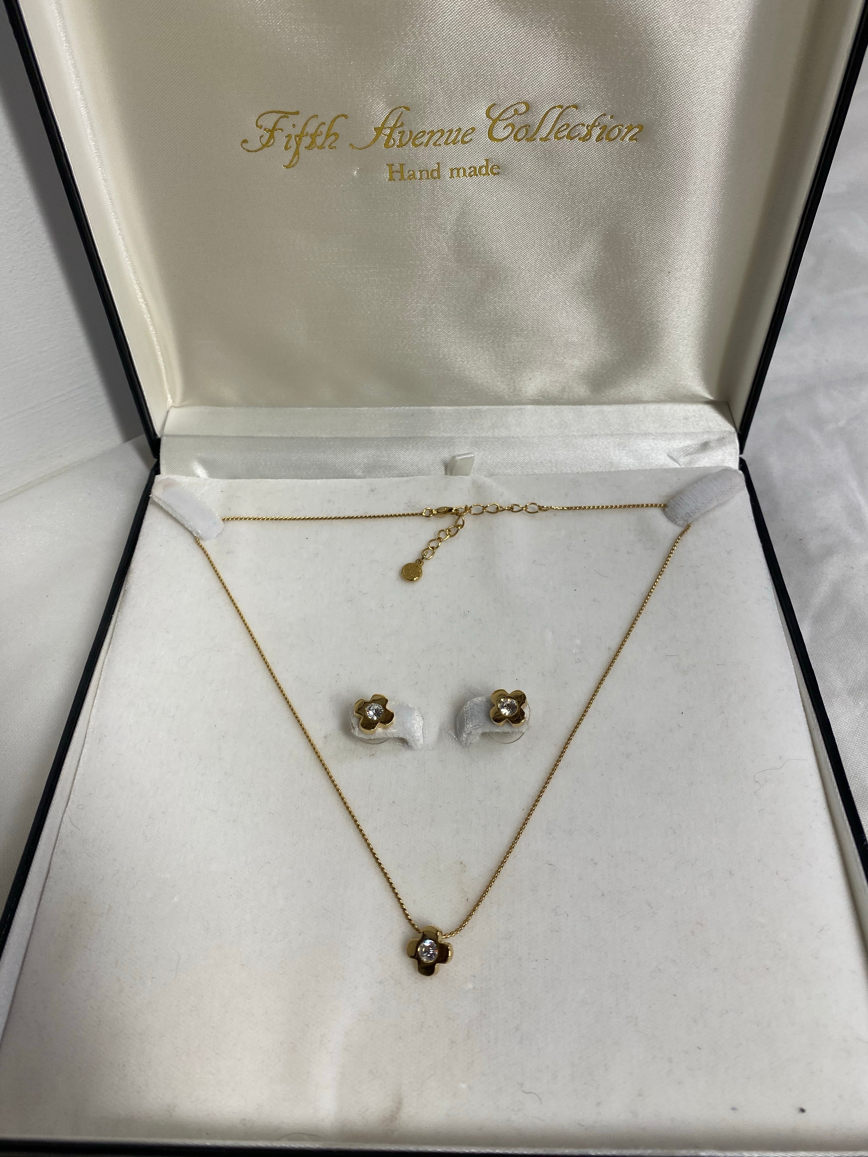 Fifth Avenue Collection Hand Made  - Necklace & Earring Set